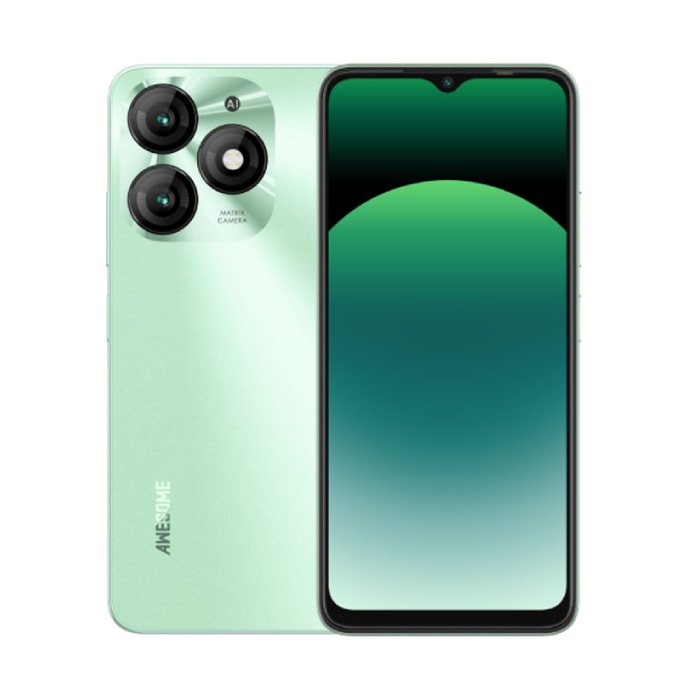 موبايل Itel A70 128GB (4GB+8GB) 12GB RAM Dual SIM Dynamic Bar 4G- Field Green