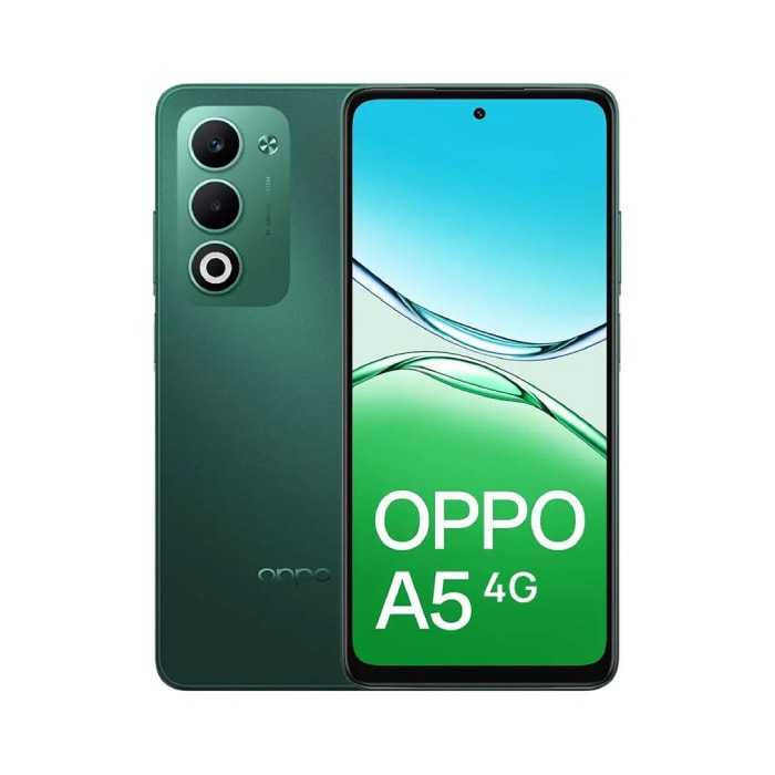 موبايل Oppo A5 Dual SIM 6.67-inch, 128GB, 6GB RAM, 4G LTE, 6000mAh, Aurora Green CPH2727