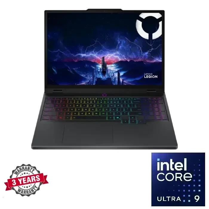 لابتوب Lenovo Legion 5 15IAX10 Gaming Laptop, Intel Core Ultra 9 275HX, 32GB RAM, 1TB SSD, RTX 5070 8GB, 15.1" OLED, 165Hz, DOS, 3Years Warranty, 83F00072ED