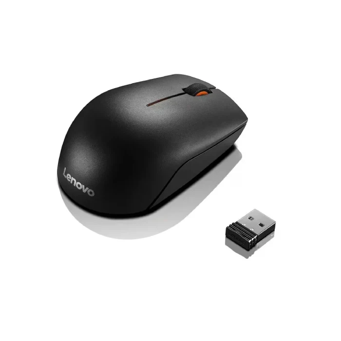 ماوس Lenovo 300 Wireless Compact Mouse with Battery - GX30K79401 - Black