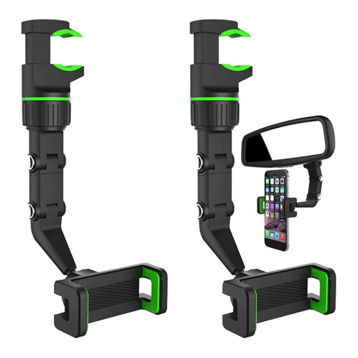 إكسسوار Universal Clip Car Cellphone Holder rotate 360° Black