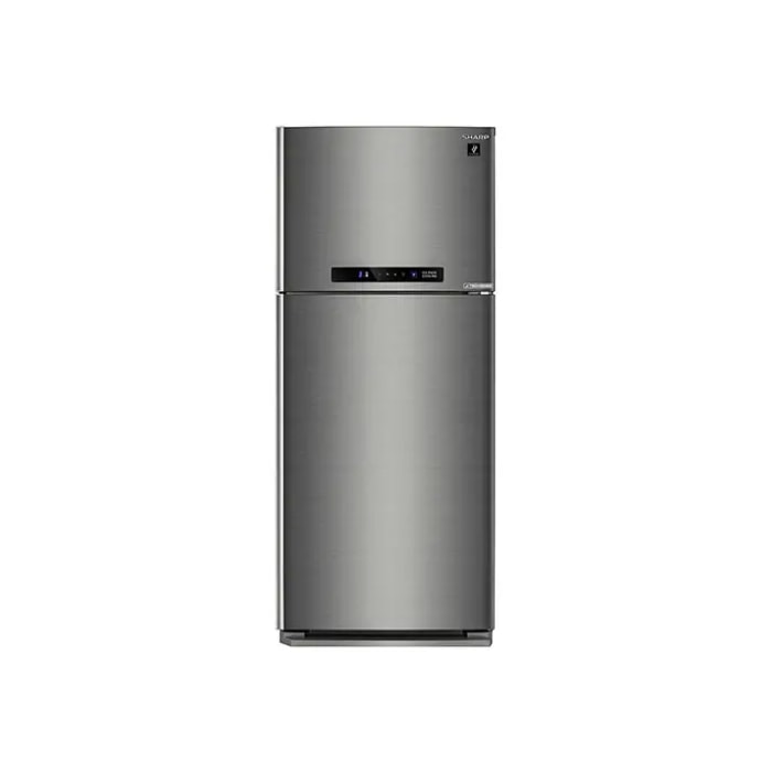 ثلاجة SHARP Refrigerator 396 Liter No Frost Digital Dark Stainless SJ-PV48G-DST