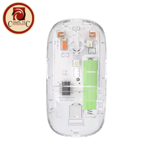 ماوس GR-133 Transparent Rechargeable Dual-Mode Mouse Multi devices – Bluetooth 5.1/2.4G Wireless Connection – Silent Click