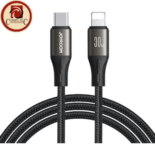 كابل JOYROOM Fast Charging Data Cable Light-Speed Type-C to Lightning 30W 1.2m – Black (S-A25)