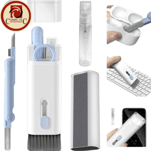 سماعة 7-in-1 Multi-Functional Cleaning Brush – Complete Keyboard & Earbuds Cleaning Kit