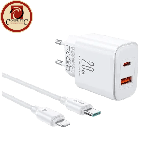 شاحن JOYROOM JR-TCF05 20W KIT Dual Port Charger With Type-C to Lightning Cable | Fast & Reliable Charging