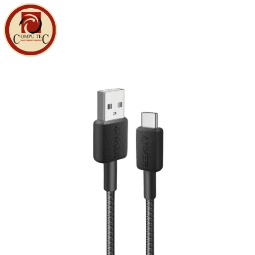 كابل Anker 322 USB-A to USB-C Cable (3ft, Black) – Fast & Durable Charging & Sync Cable