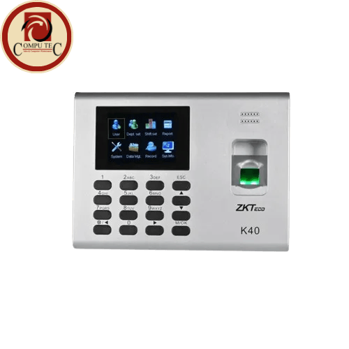 جهاز شبكة ZKTeco K40 Pro Fingerprint Time & Attendance Terminal – Multi-Biometric, Wi-Fi, Cloud Access
