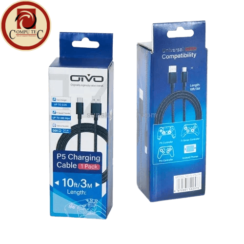 بلايستيشن OIVO TYPE-C Charging Data Cable for Playstation 5 Dualsense Controller: Uninterrupted Immersion, Unrivaled Play!