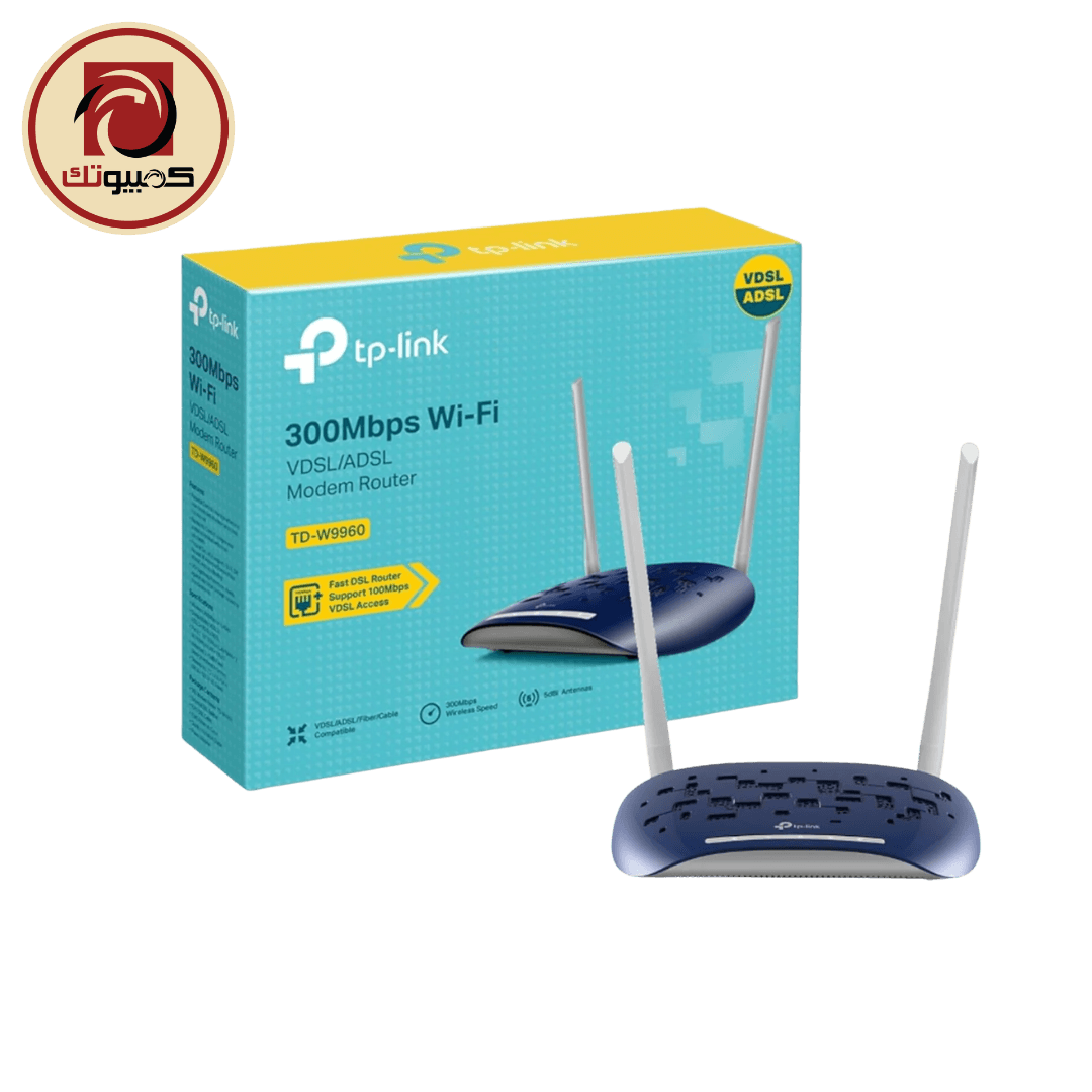 راوتر TP-Link TD-W9960 300Mbps Wireless N VDSL/ADSL Modem Router