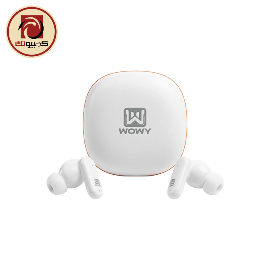 سماعة WOWY SPRO4 Wireless Sports Earphone – Bluetooth Deep Bass Earbuds, Type-C Charging, Up to 30 Hours Battery, White
