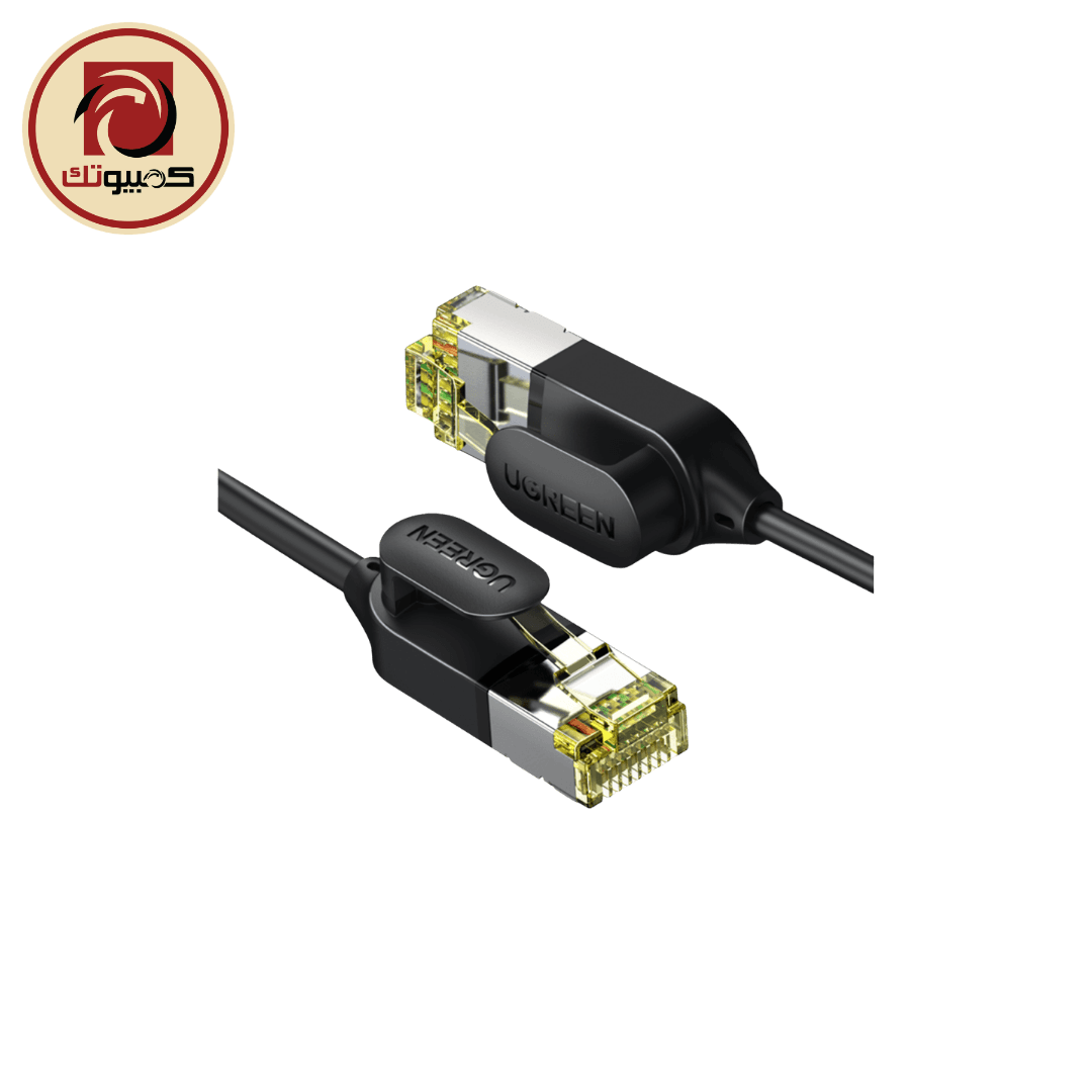 جهاز شبكة UGREEN NW149 (80417) CAT7 Ethernet Cable – 2M High-Speed 10Gbps Shielded RJ45 LAN Cable, Black