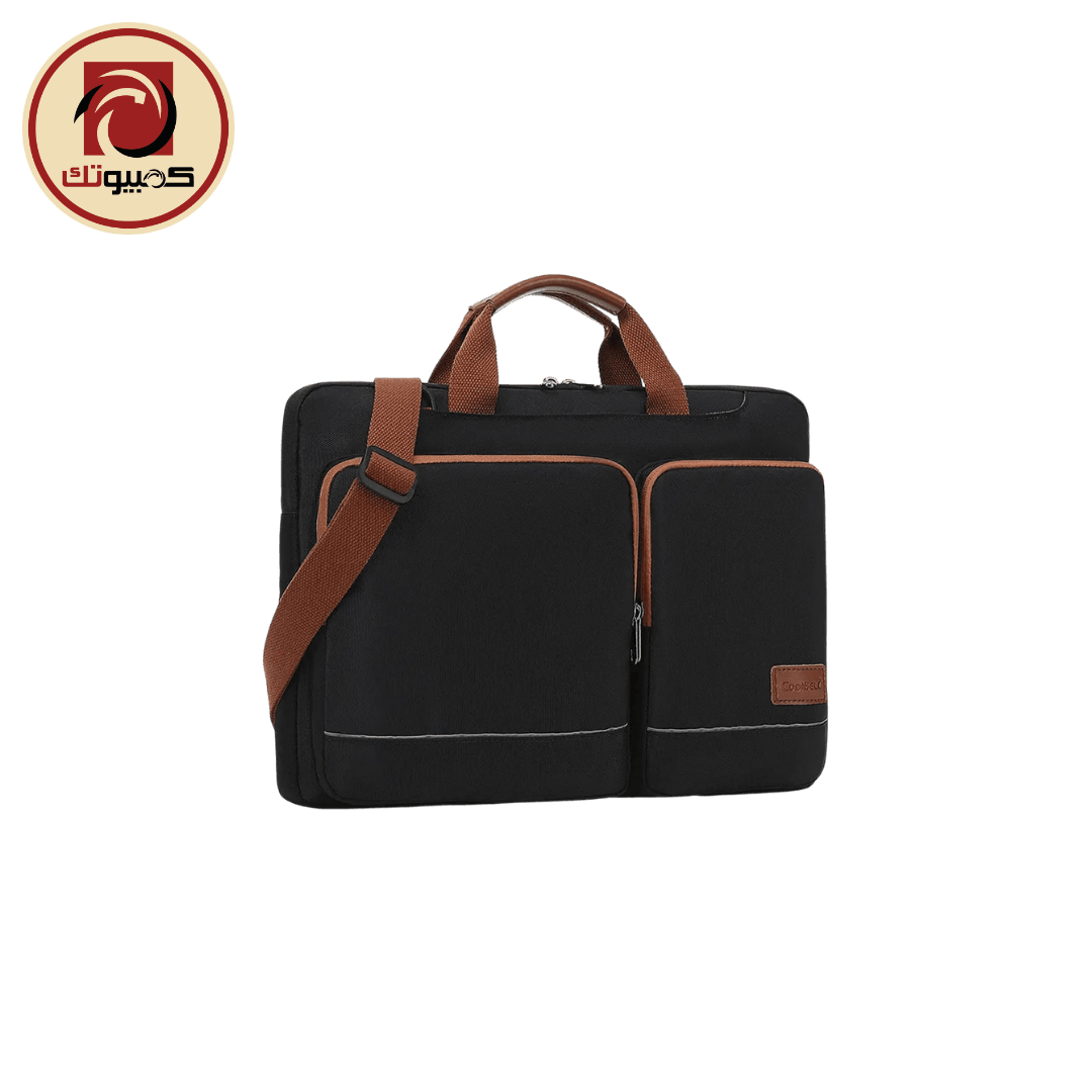 إكسسوار CoolBell CB-2118 Laptop Bag – 15.6″ Water-Resistant Business Laptop Carry Bag, Black