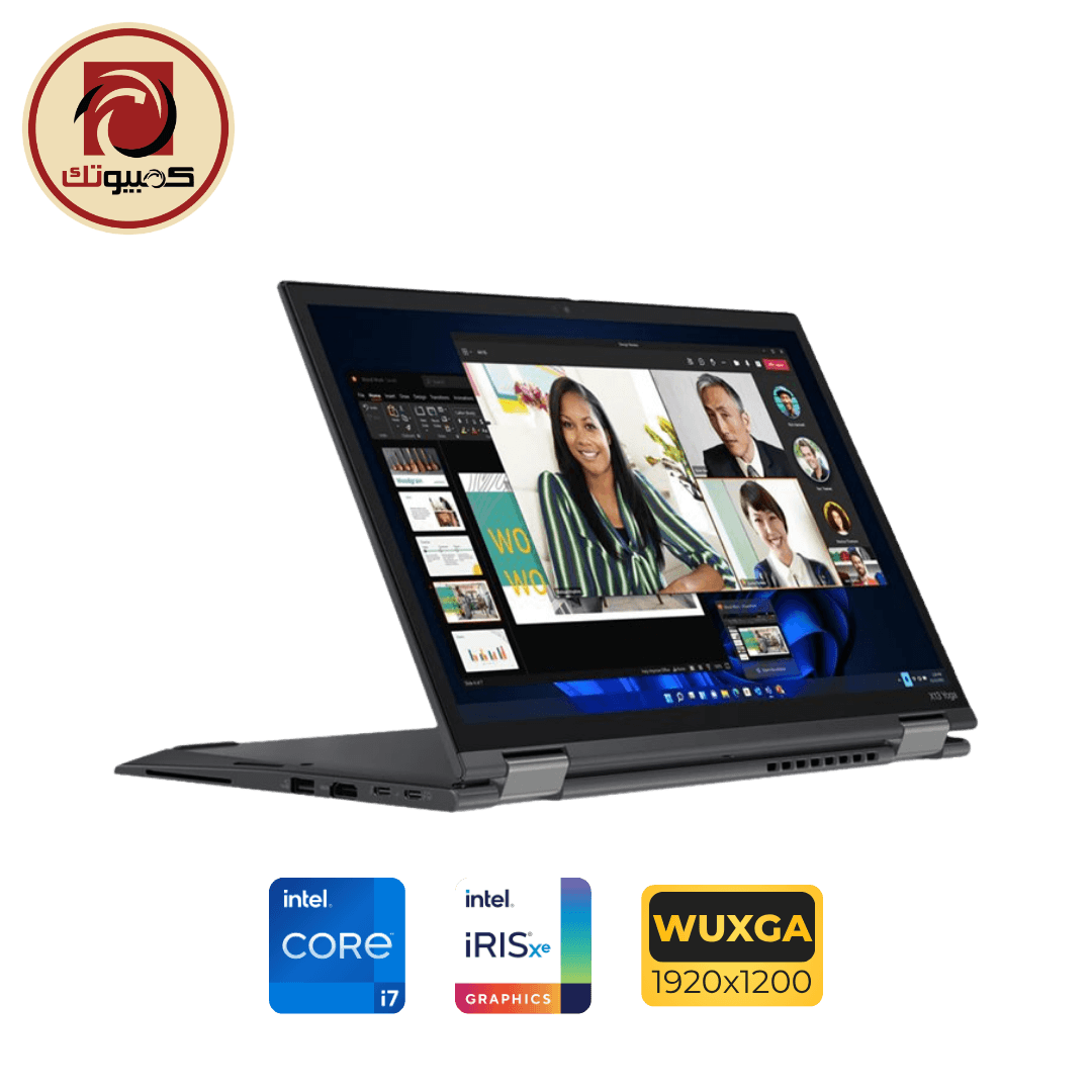 لابتوب Lenovo ThinkPad X13 Yoga Gen 3 2-in-1 Laptop – Intel Core i7-1265U, Intel Iris Xe Graphics, 32GB RAM, 256GB SSD, 13.3″ WUXGA Touch x360