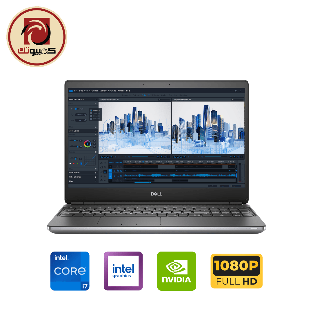 لابتوب Dell Precision 7560 Mobile Workstation – Intel Core i7-11850H, NVIDIA Quadro T1200, 32GB RAM, 512GB SSD, 15.6″ FHD