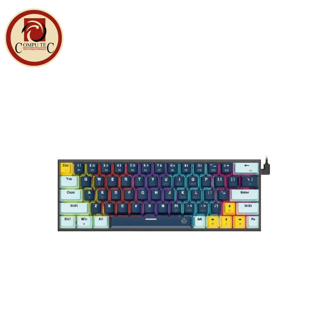 كيبورد Fantech ATOM63 MK874V2 Mechanical Keyboard Red Switch