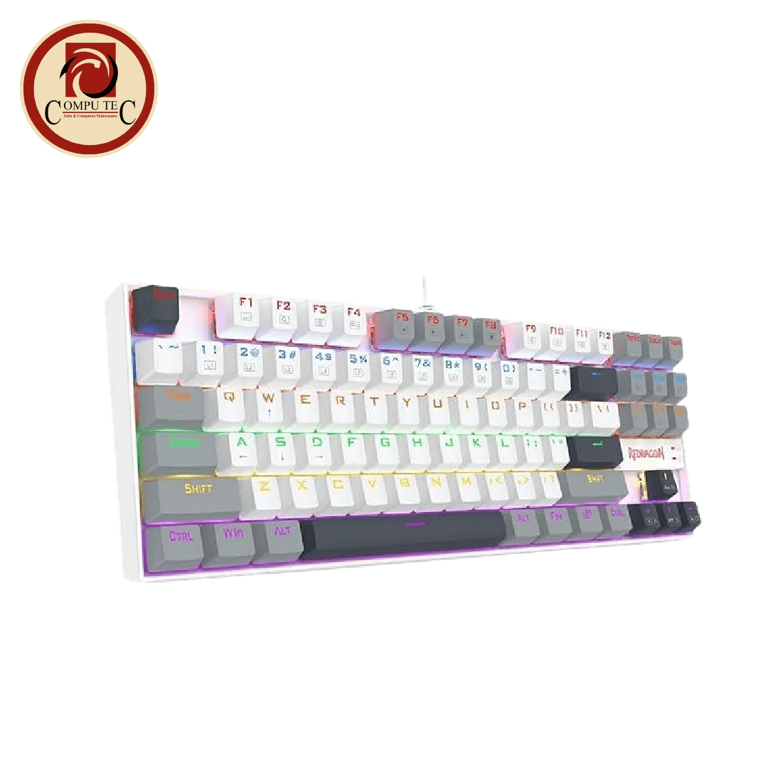 كيبورد Redragon K552 Mechanical Gaming Keyboard – Red Switch, Rainbow Backlit
