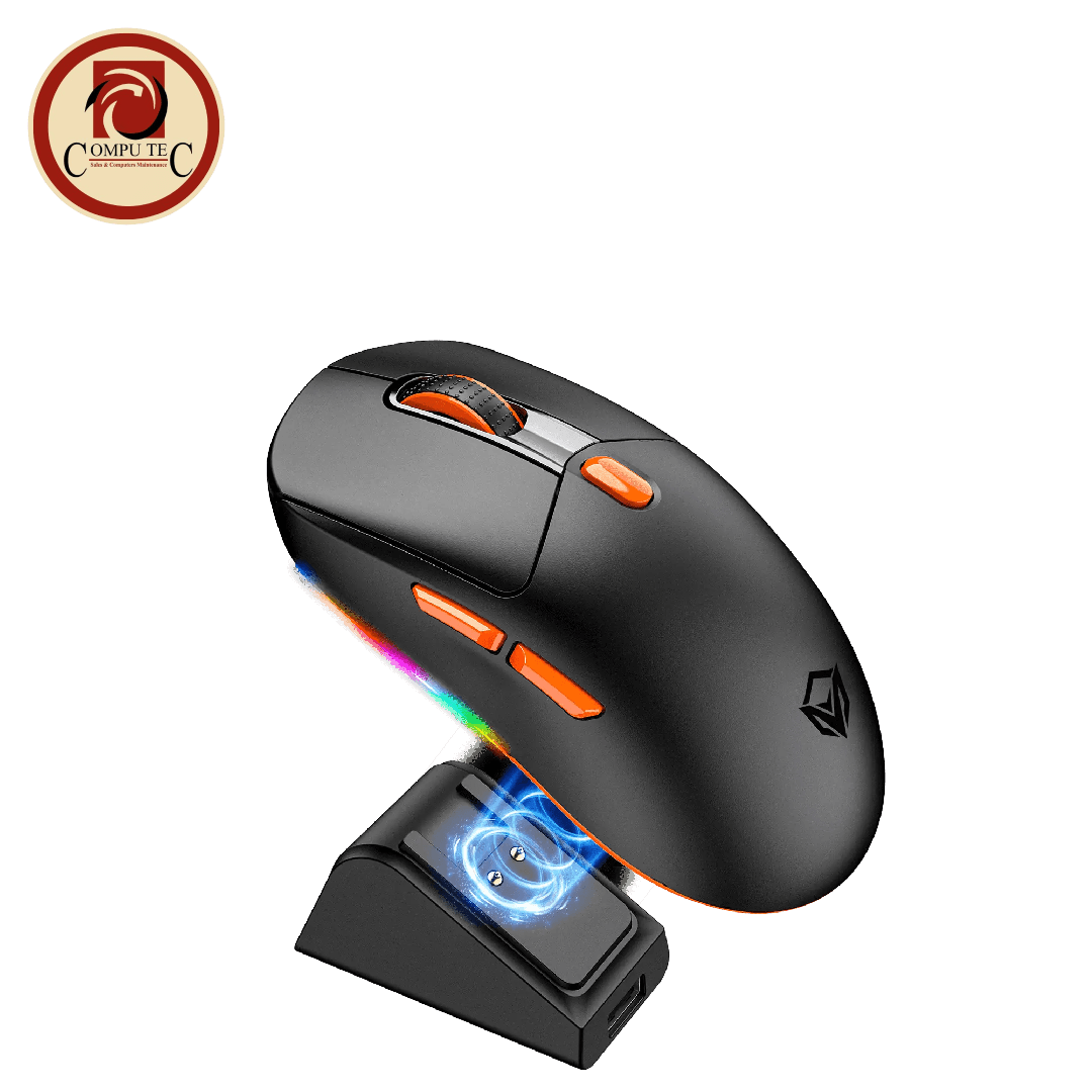 ماوس Meetion Air GW38 Wireless Gaming Mouse – PixArt PAW3104, Bluetooth & 2.4G Rechargeable