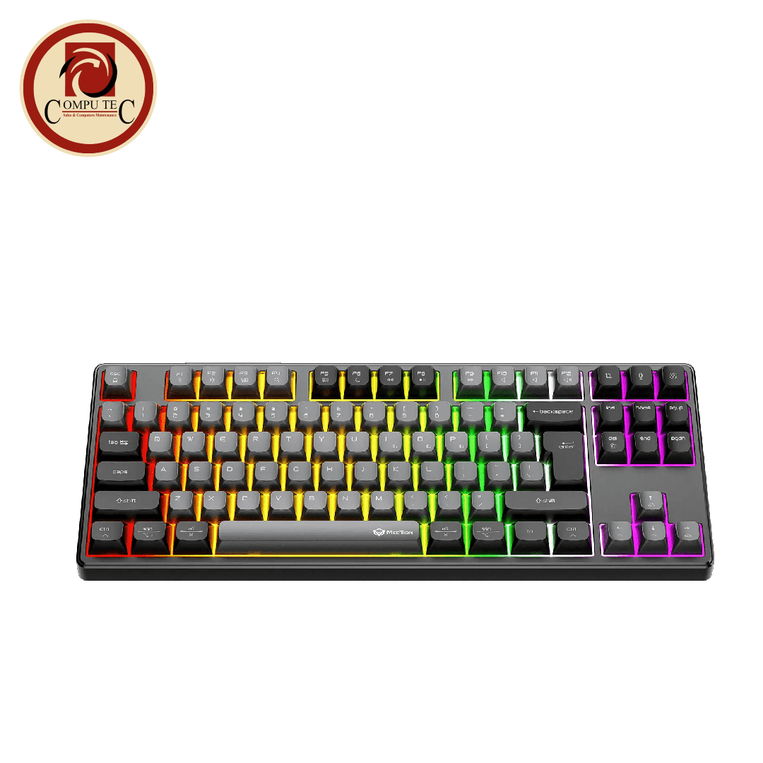 كيبورد Meetion MK14 RGB Wireless Gaming Keyboard – TKL 80% Mechanical, Bluetooth & 2.4G