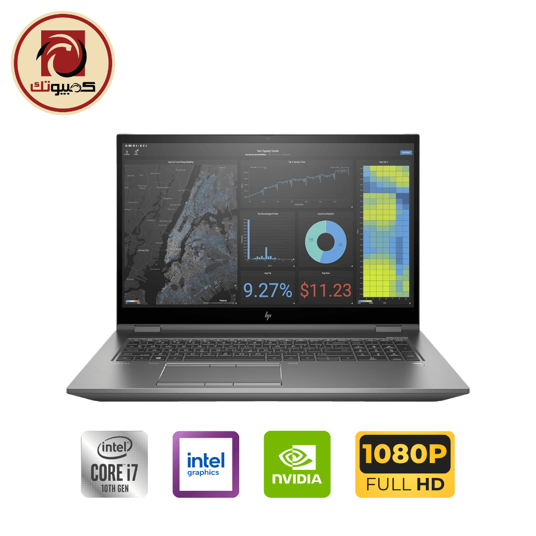 لابتوب HP ZBook Fury 17 G7 Mobile Workstation – Intel Core i7-10850H, NVIDIA Quadro T1000 Max-Q, 32GB RAM, 512GB SSD, 17.3″ FHD