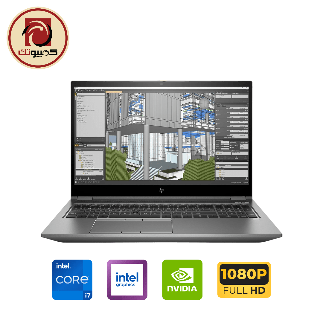 لابتوب HP ZBook Fury 15 G8 Mobile Workstation – Intel Core i7-11850H, NVIDIA Quadro T1200, 32GB RAM, 512GB SSD, 15.6″ FHD