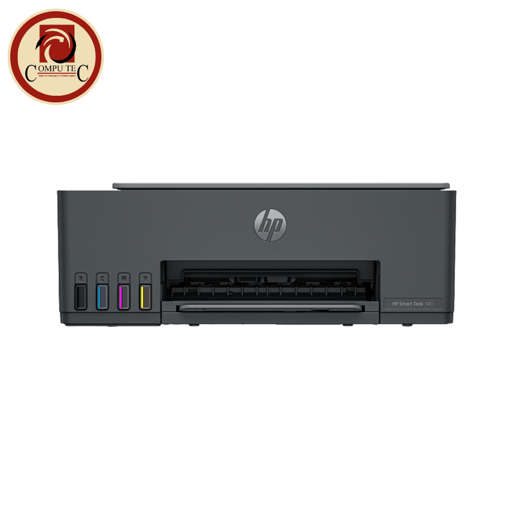 جهاز شبكة HP Smart Tank 581 All-in-One Wireless Ink Tank Printer Print, Scan, Copy 6000 Pages Wi-Fi Grey