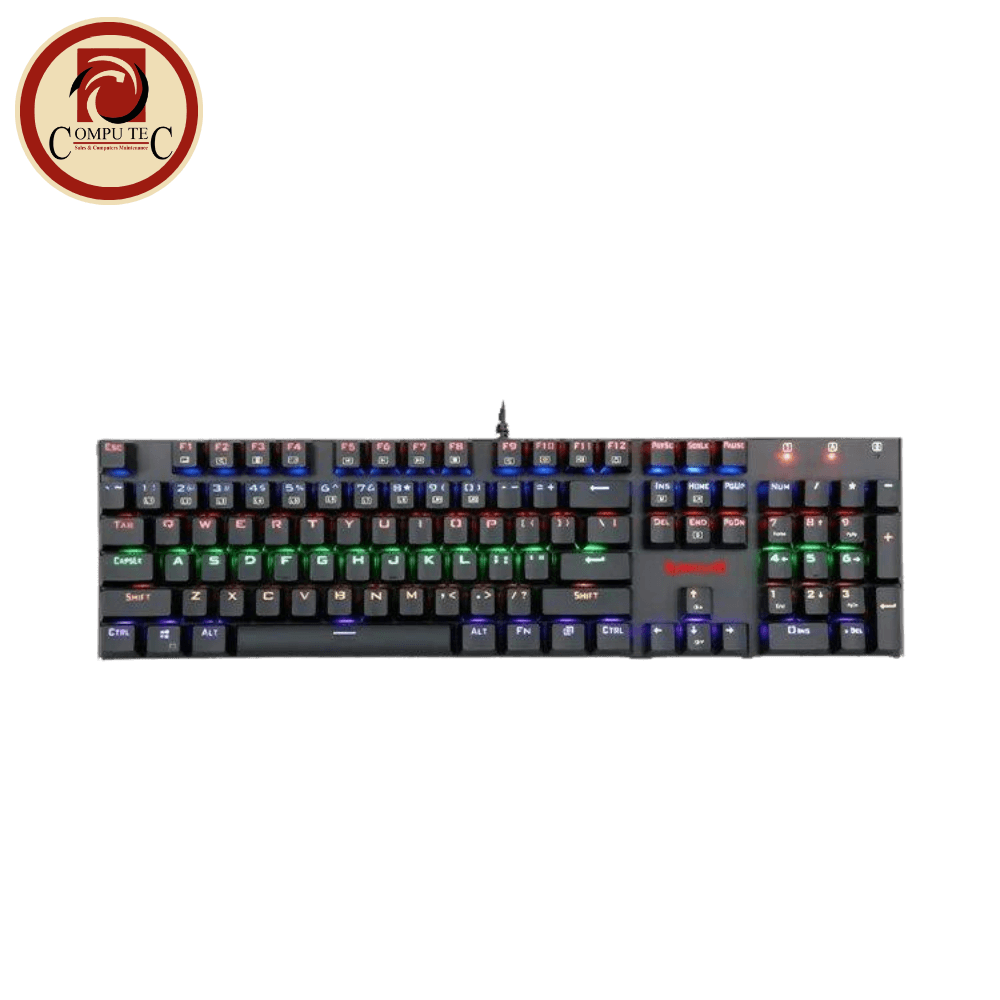 كيبورد Redragon K565 Rudra Rainbow Mechanical Gaming Keyboard (BLUE)