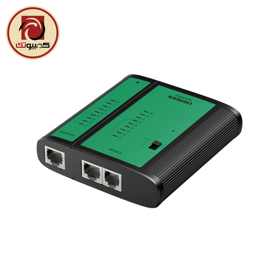 جهاز شبكة UGREEN NW167 (10950) Network Cable Tester – RJ45 / RJ11 LAN & Telephone Cable Tester, Green