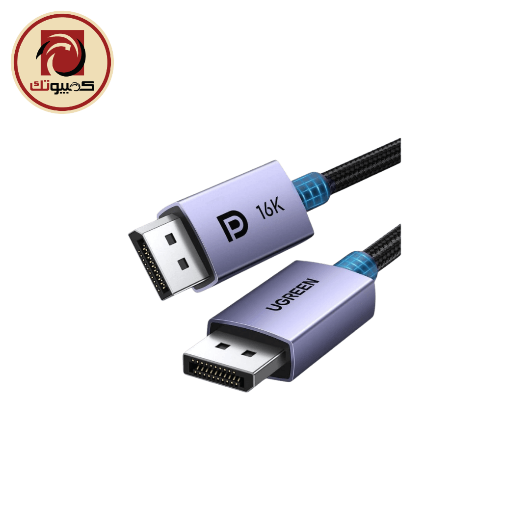 كابل UGREEN DP118 (15384) DisplayPort 2.1 Cable – 2M 16K Ultra High-Speed 80Gbps DisplayPort Cable, Black