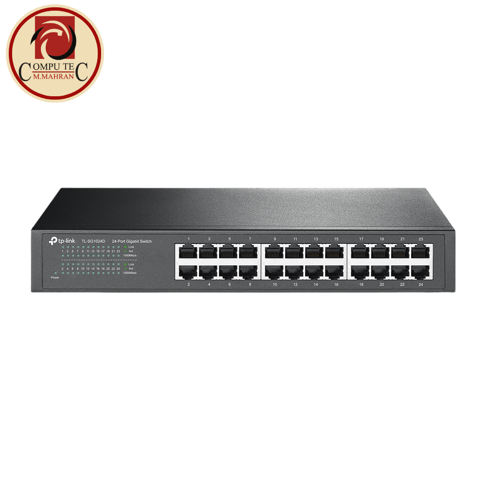 سويتش TP-Link TL-SG1024D 24 Port Gigabit Switch Unmanaged Energy Saving Plug and Play