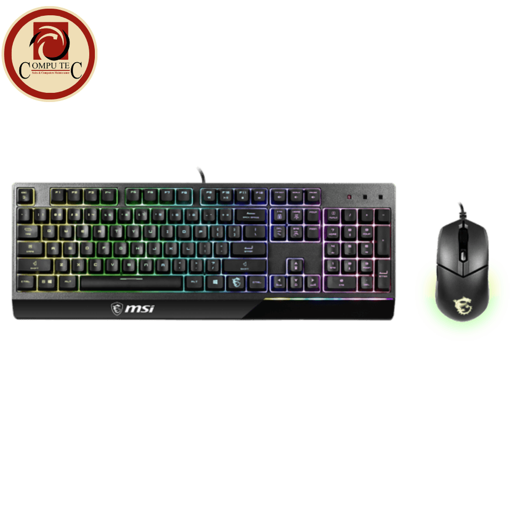 ماوس MSI VIGOR GK30 COMBO Mech-Like Keyboarad & 5000 DPI Mouse RGB Gaming Set Water Repellent
