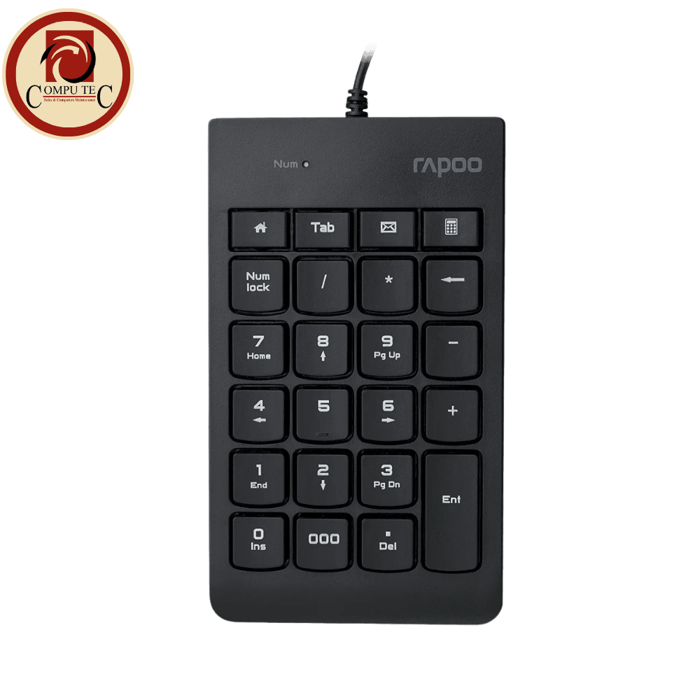 ملحق كمبيوتر Rapoo K10 Wired Numeric Keypad 23 Keys Spill-Resistant Ergonomic Design