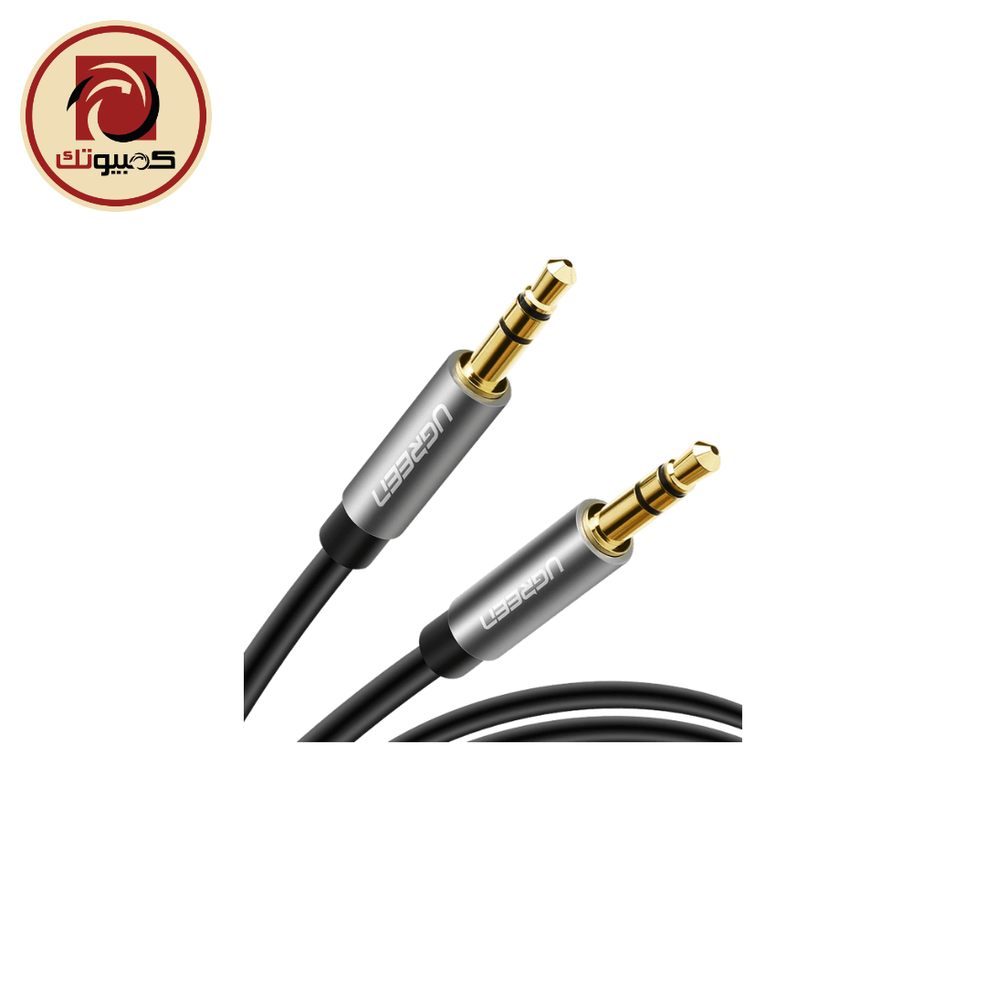 سماعة UGREEN 3.5mm Male to 3.5mm Male Audio Cable – 1.5M Hi-Fi Stereo AUX Cable, Black, AV119 (10734)