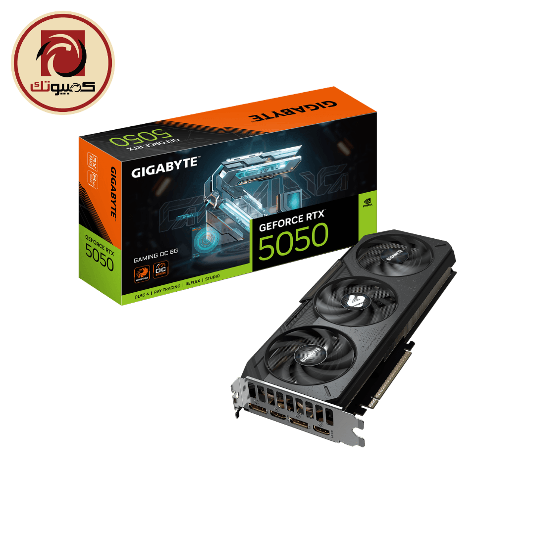 فلاش ميموري GIGABYTE GeForce RTX™ 5050 GAMING OC 8G Graphics Card – 8GB GDDR6, PCIe 5.0, WINDFORCE