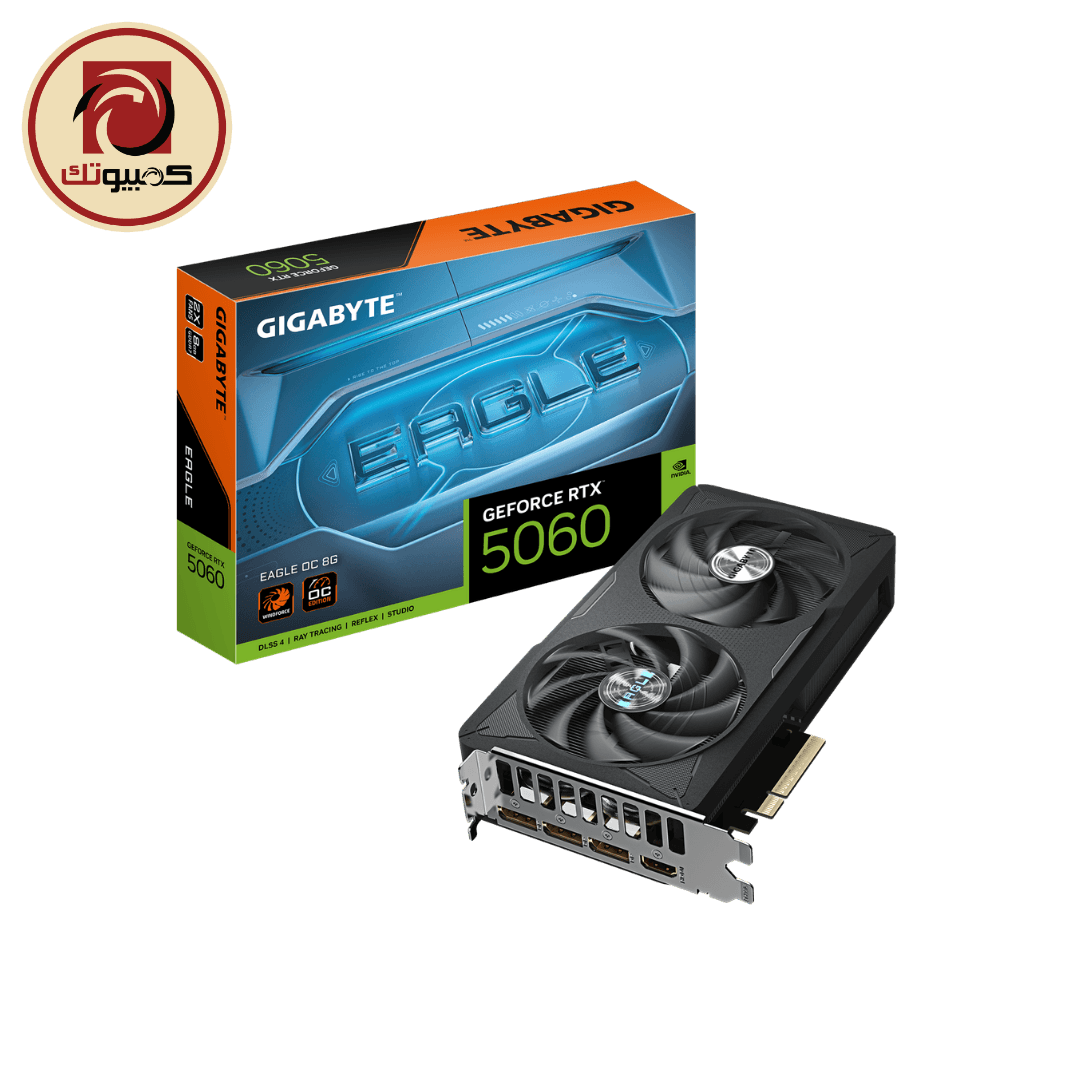 فلاش ميموري GIGABYTE GeForce RTX™ 5060 EAGLE OC 8G Graphics Card – 8GB GDDR7, PCIe 5.0, WINDFORCE 2X
