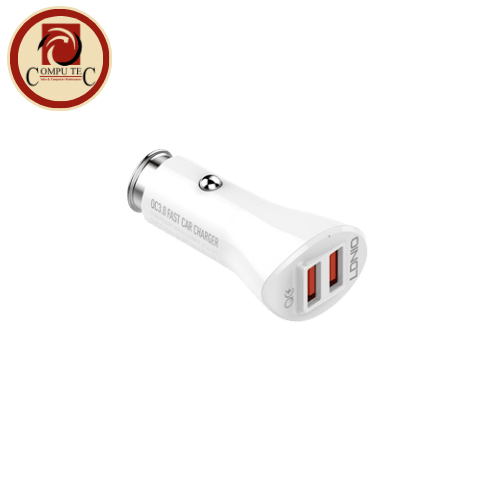 شاحن LDNIO 36W Dual USB Ports Fast Car Charger