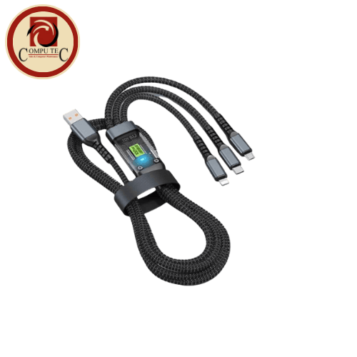 كابل Wuyuan Technology 100W 3-in-1 Charging Cable