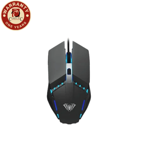 ماوس Aula S31 USB Wired Gaming Mouse – 7200 DPI, RGB Backlit, Ergonomic Design (Black)
