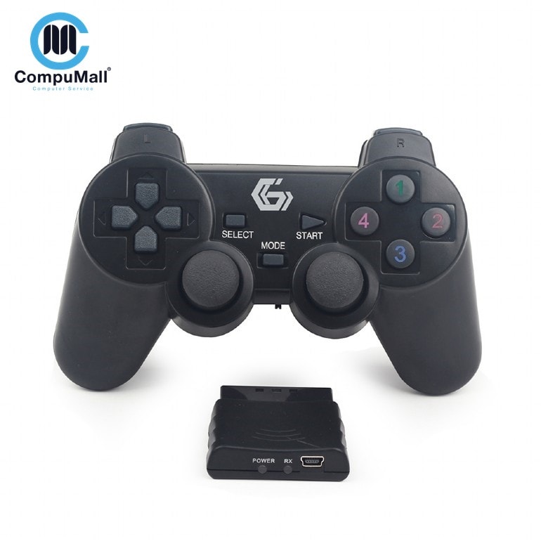 جيمنج JPD-WDV-01 Wireless dual vibration gamepad, PS2/PS3/PC