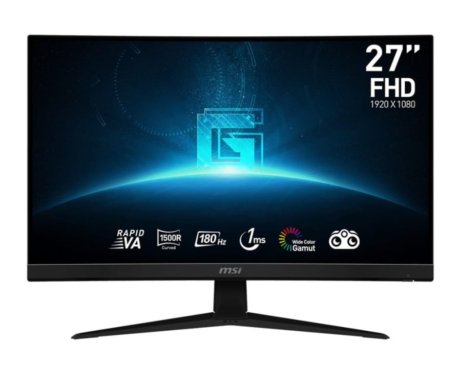 شاشة MSI G27C4 E3 27″ FHD Rapid VA 180Hz 1ms (MPRT) Adaptive-Sync 1500R Curved Gaming™ monitor