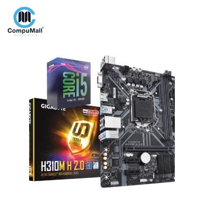 مبرد Intel® Core™ i5-9400 Processor (9M Cache, up to 4.10 GHz ) + Gigabyte H310 + Phantom HF-400 RGB CPU Air Cooler