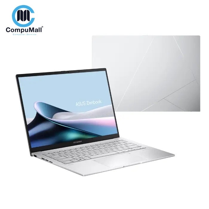 لابتوب ASUS Zenbook 14 UX3405CA-PZ009W Laptop – Intel® Core™ Ultra 9-285H – 32GB – 1TB SSD – Intel® Arc Graphics – 14″ 3K OLED 120Hz – Win11 – Silver
