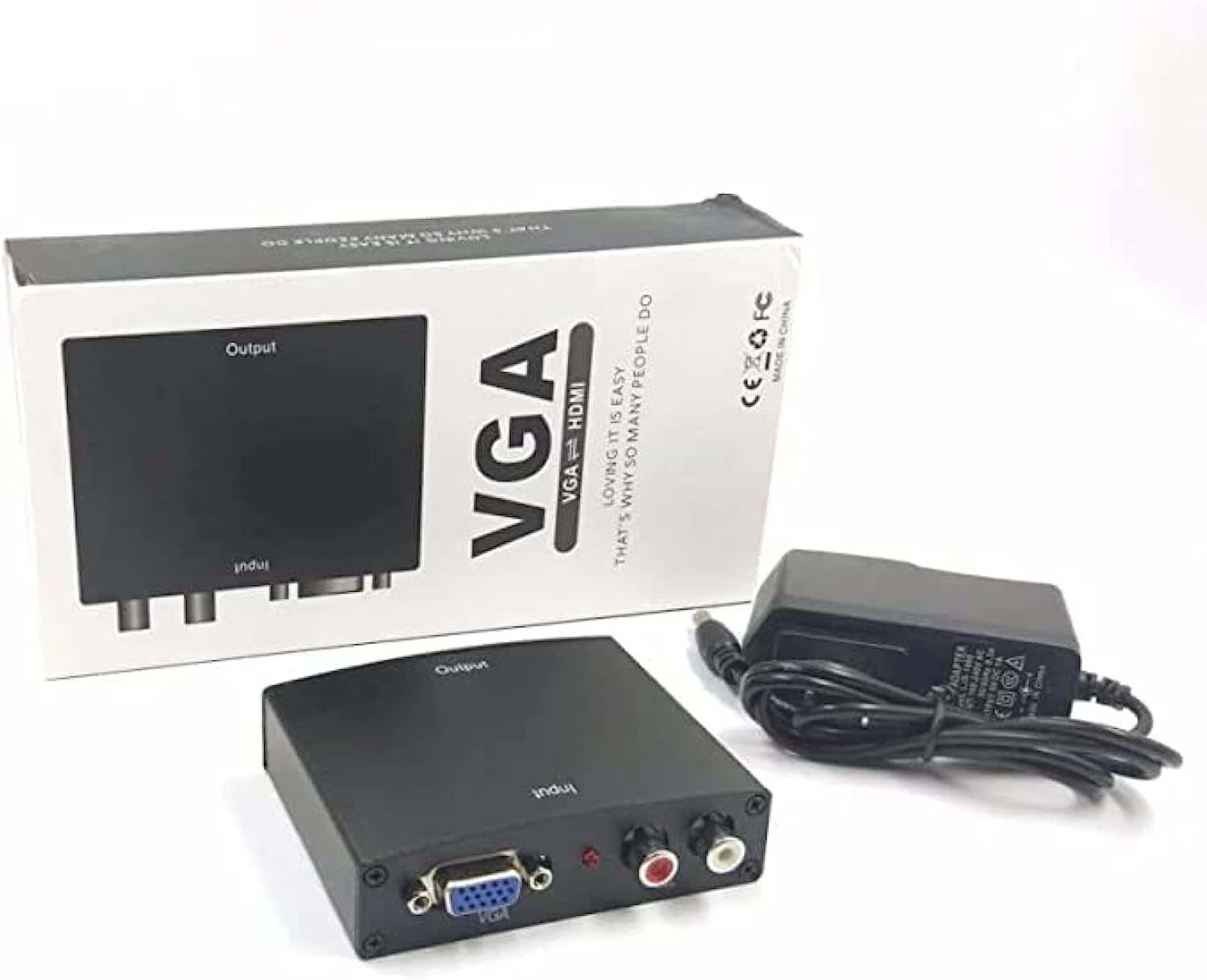 كارت شاشة Generic VGA to HDMI Converter with 3 Ports for Laptop/PC to Projector