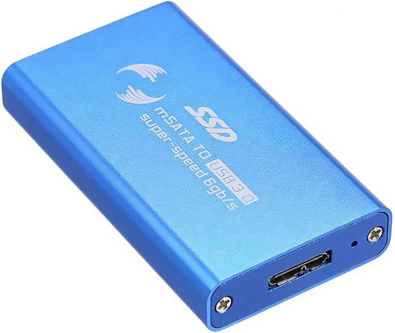 هارد SSD Case Converter Adapter External SSD Box Enclosure (Blue)