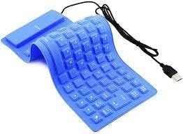 كيبورد Silicone Gel Folding Computer Laptop USB KEYBOARD