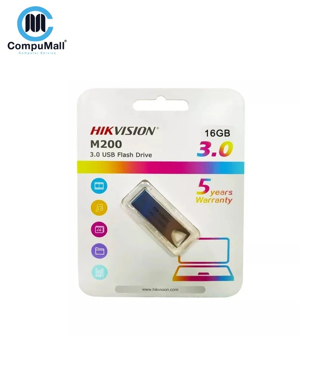 فلاش ميموري Hikvision 16 GB USB Flash Drive – HS-USB-M200(STD)/16GB