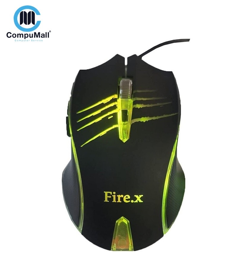 ماوس Mouse Fire.x FX-1 Gaming with 7 Button Backlight RGB 1.5m – Black