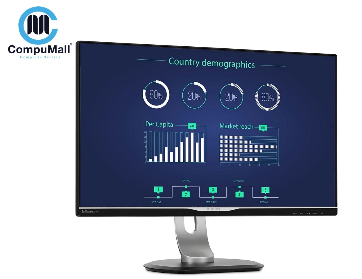 شاشة Brilliance LCD monitor with USB-C Dock 258B6QUEB/00