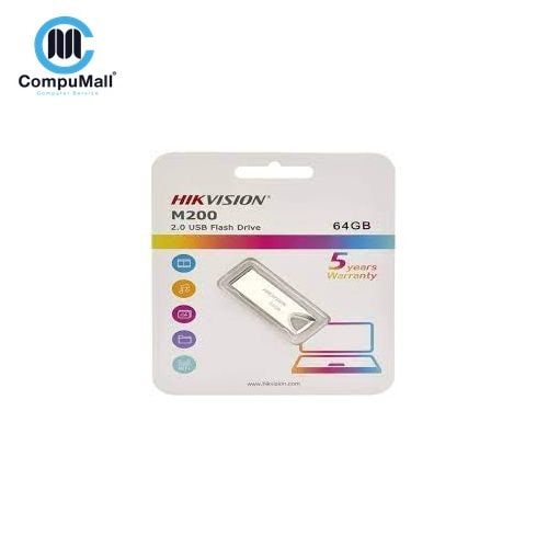 فلاش ميموري Hikvision USB 2.0 Flash Drive, 64GB, Silver – M200